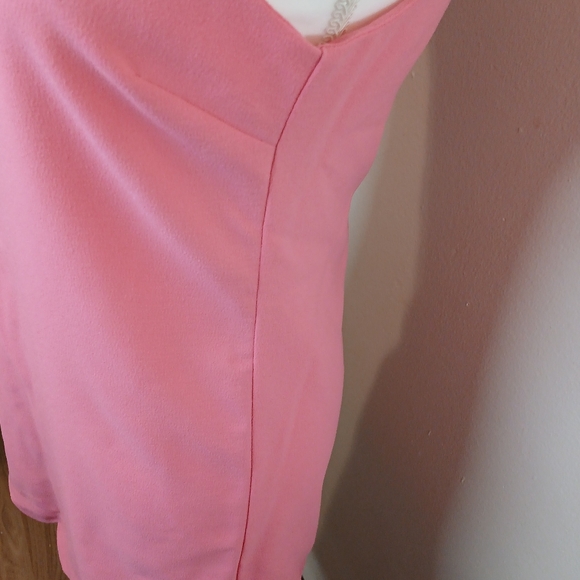 Monteau Pink Scallop Hem Sleeveless Dress - Size Small - Picture 7 of 9